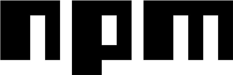 NPM logo, the letters NPM in upper case