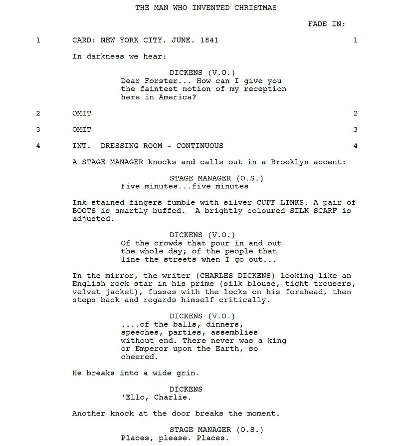 Page One: “The Man Who Invented Christmas” (2017)