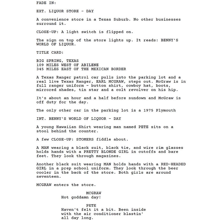 Page One: “From Dusk Till Dawn” (1996)