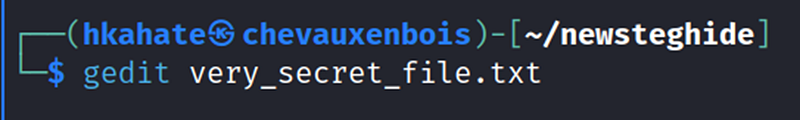Creating the file
