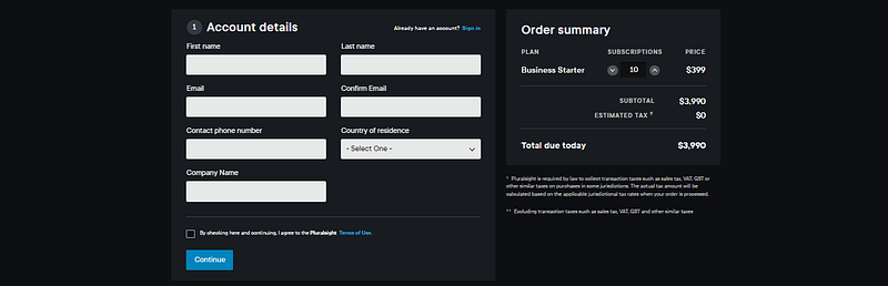 Landing Page