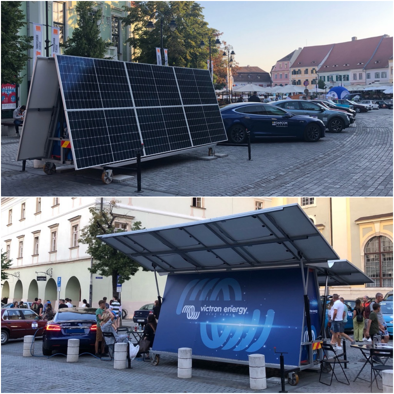 Solar powered charging station