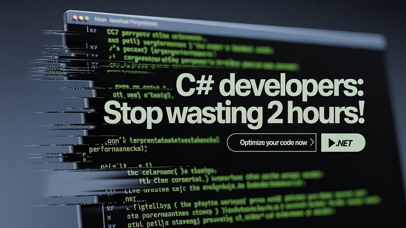 C# Developers Are Wasting 2 Hours Daily on This Performance Bug
