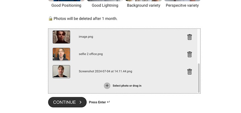 my real images that I used to train the ai headshot generator