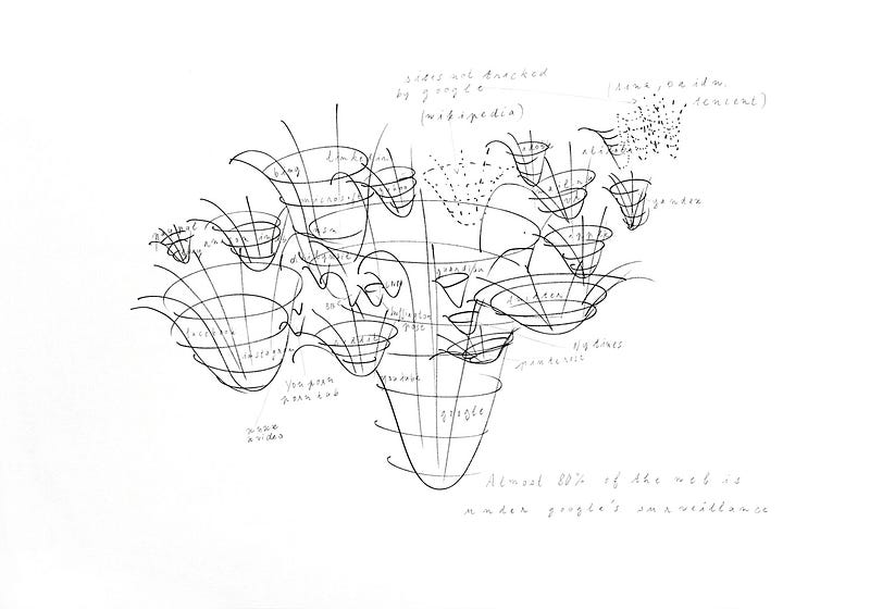 Fig 1 : DRULHE, Louise, The Two Webs, 2017