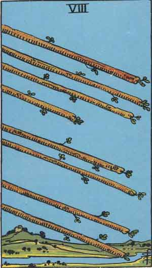 Meditating on the Eight of Wands: Swift, Confident Action.