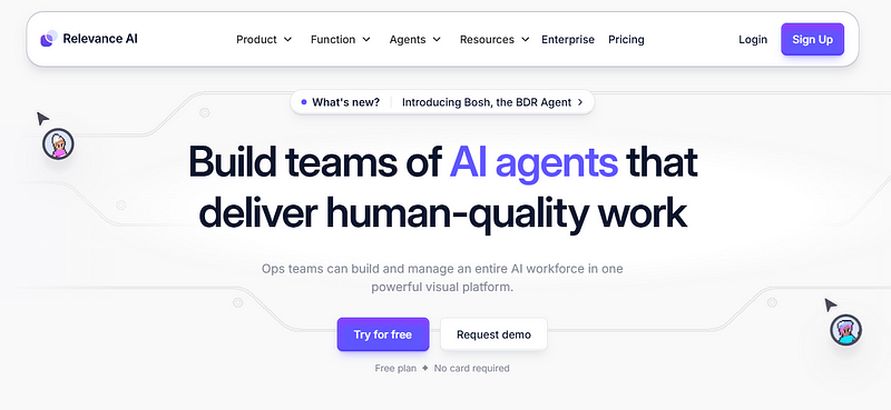 relevance ai agent building platform