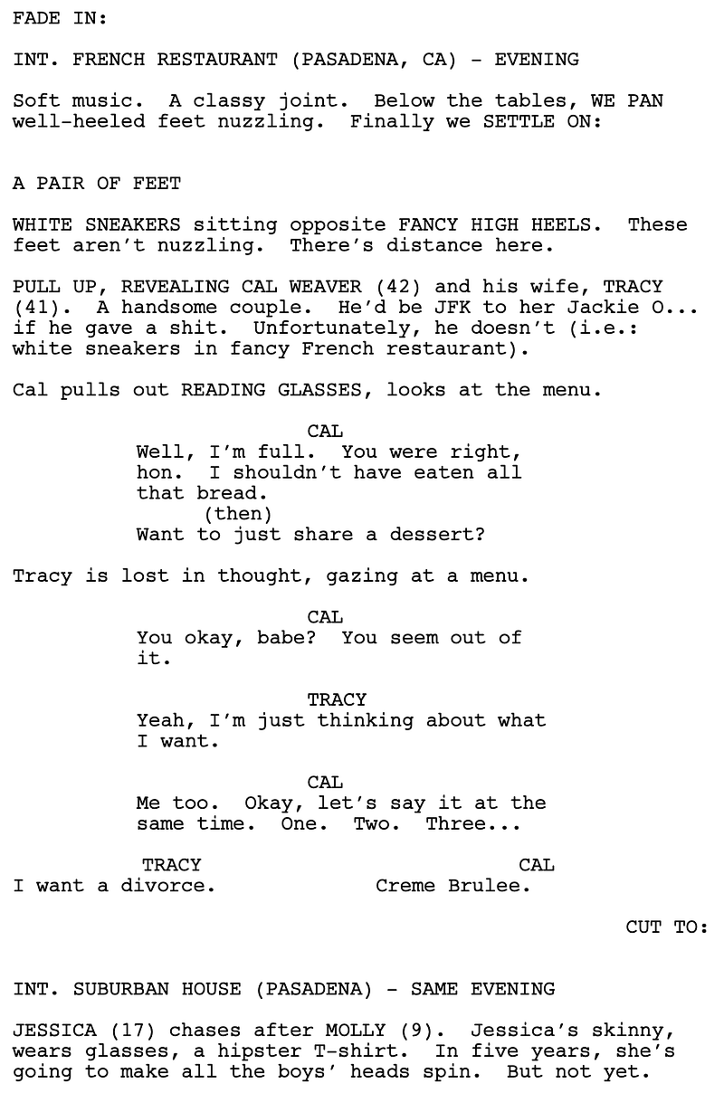 Page One: “Crazy, Stupid, Love.” (2011)