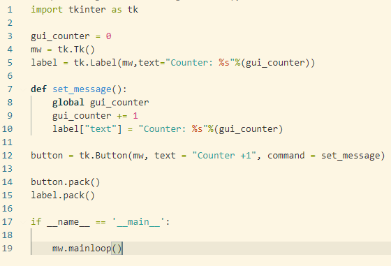 Python: GUI programming with Tkinter
