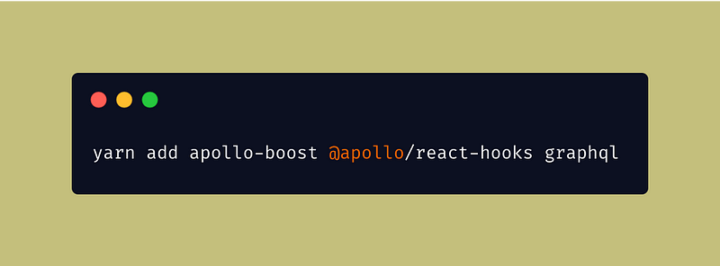 Adding Apollo dependencies to our client