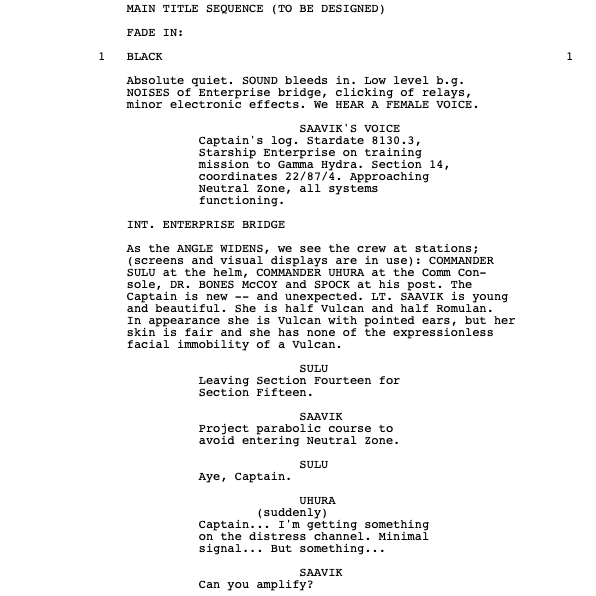Page One: “Star Trek II: The Wrath of Khan” (1982)