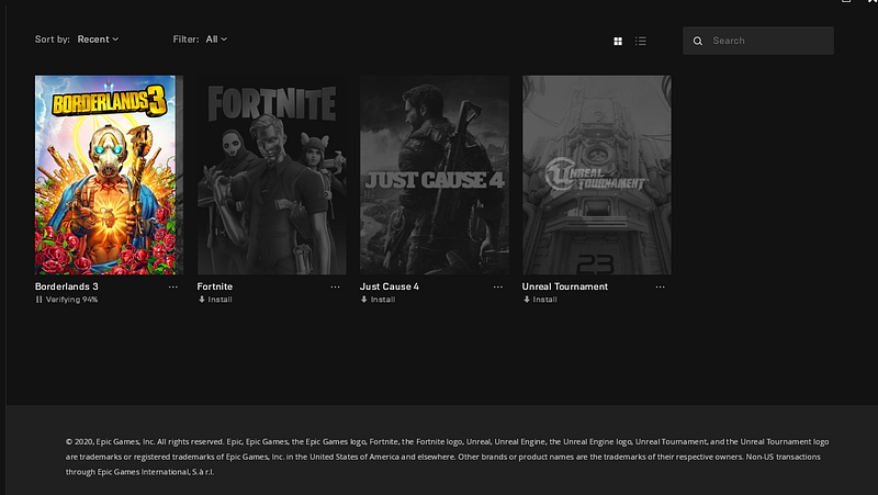 Locate Installed Games for Epic Games (Linux/Windows)