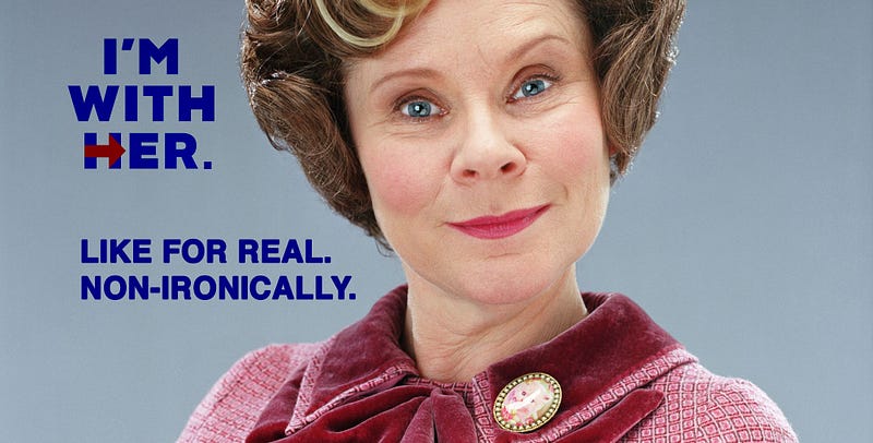 Risultati immagini per hillary clinton dolores umbridge
