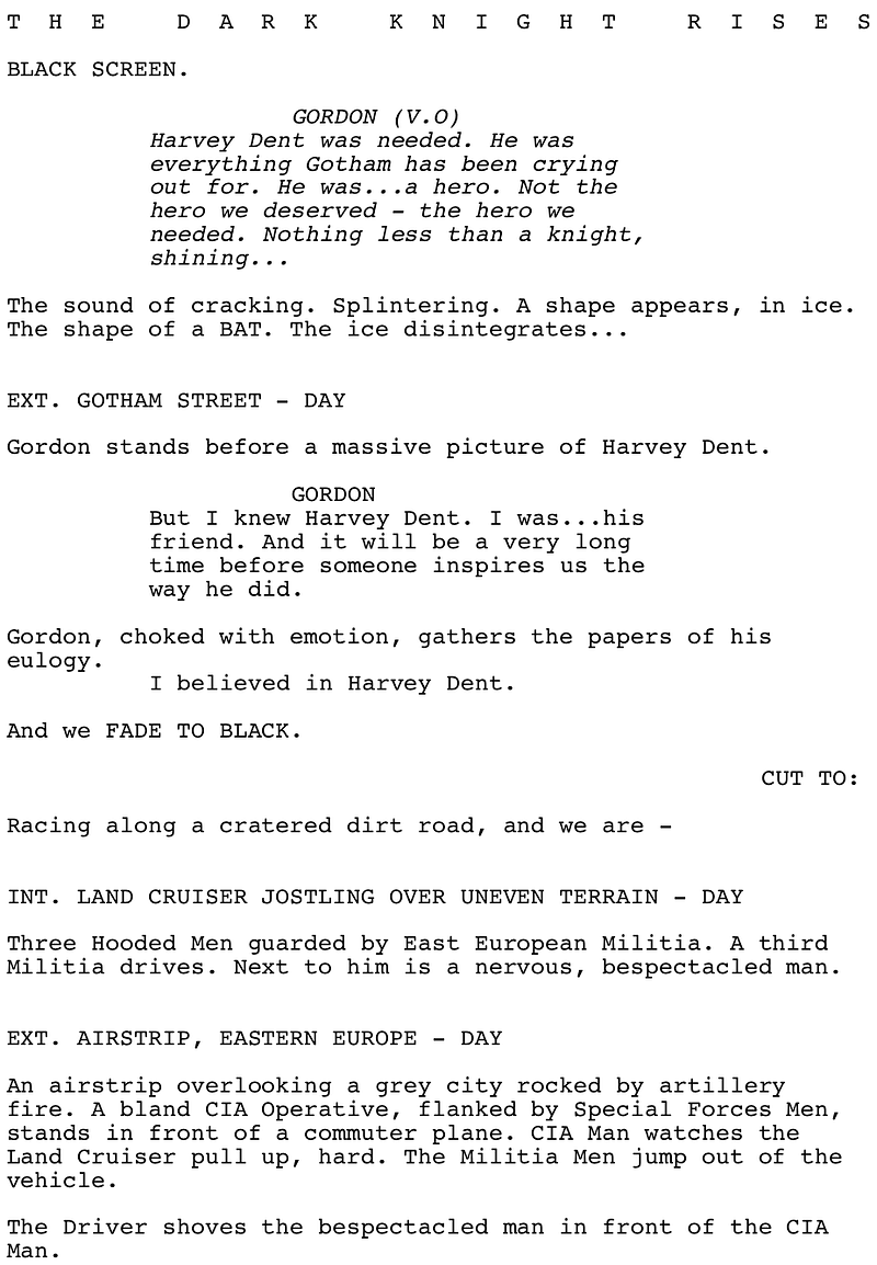 Page One: ‘The Dark Knight Rises’ (2012)