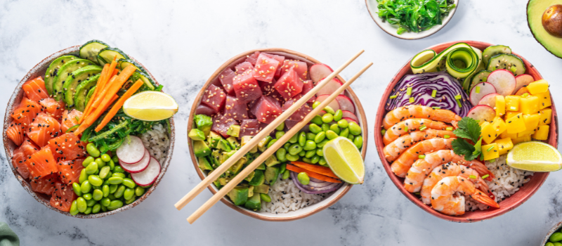 meal prep poke bowl