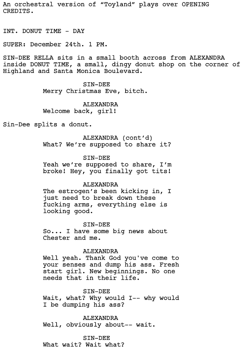 Page One: “Tangerine” (2015)
