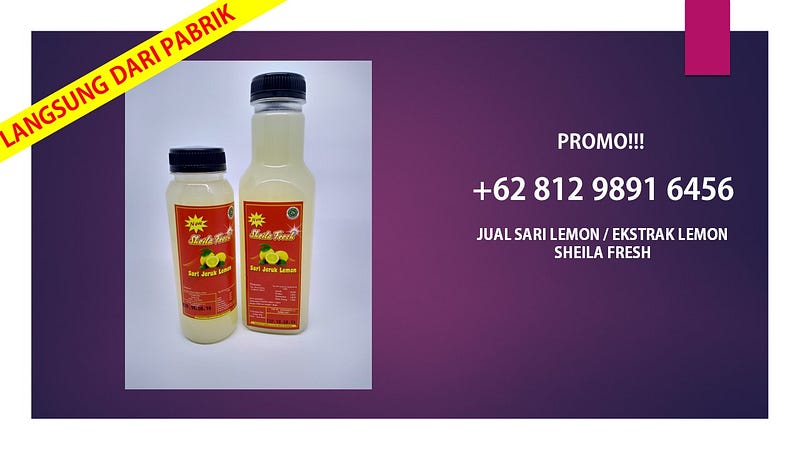 PROMO 62 812 9891 6456 Jual Sari  Lemon Untuk Ibu  