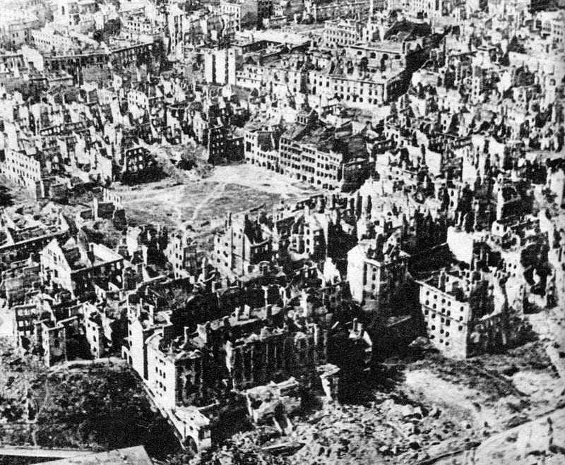 Warsaw at the end of WWII