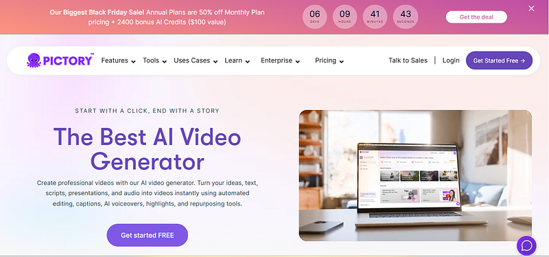 Pictory ai black friday sale 2025