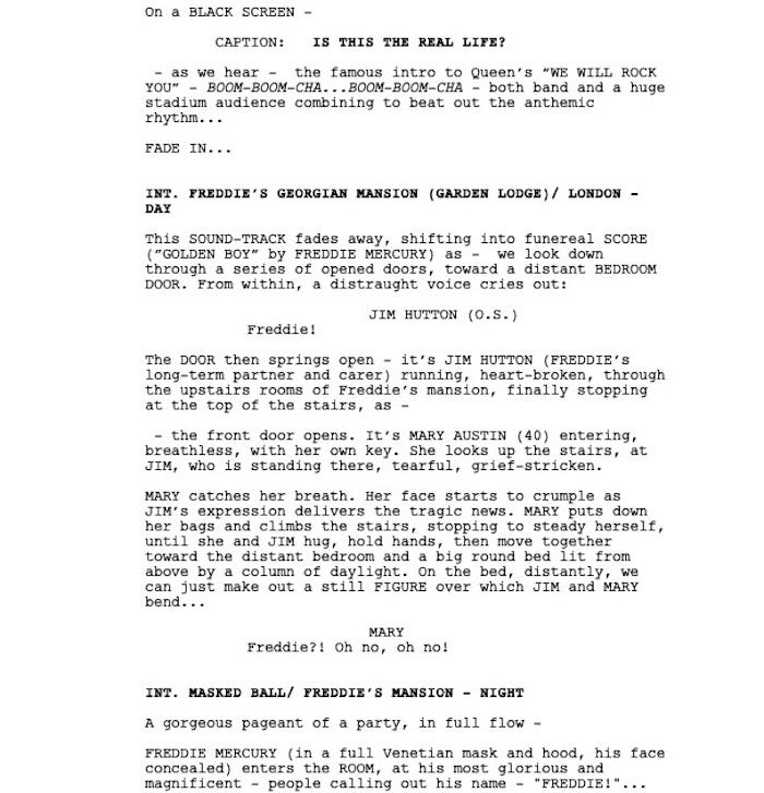 Page One: “Bohemian Rhapsody” (2018)