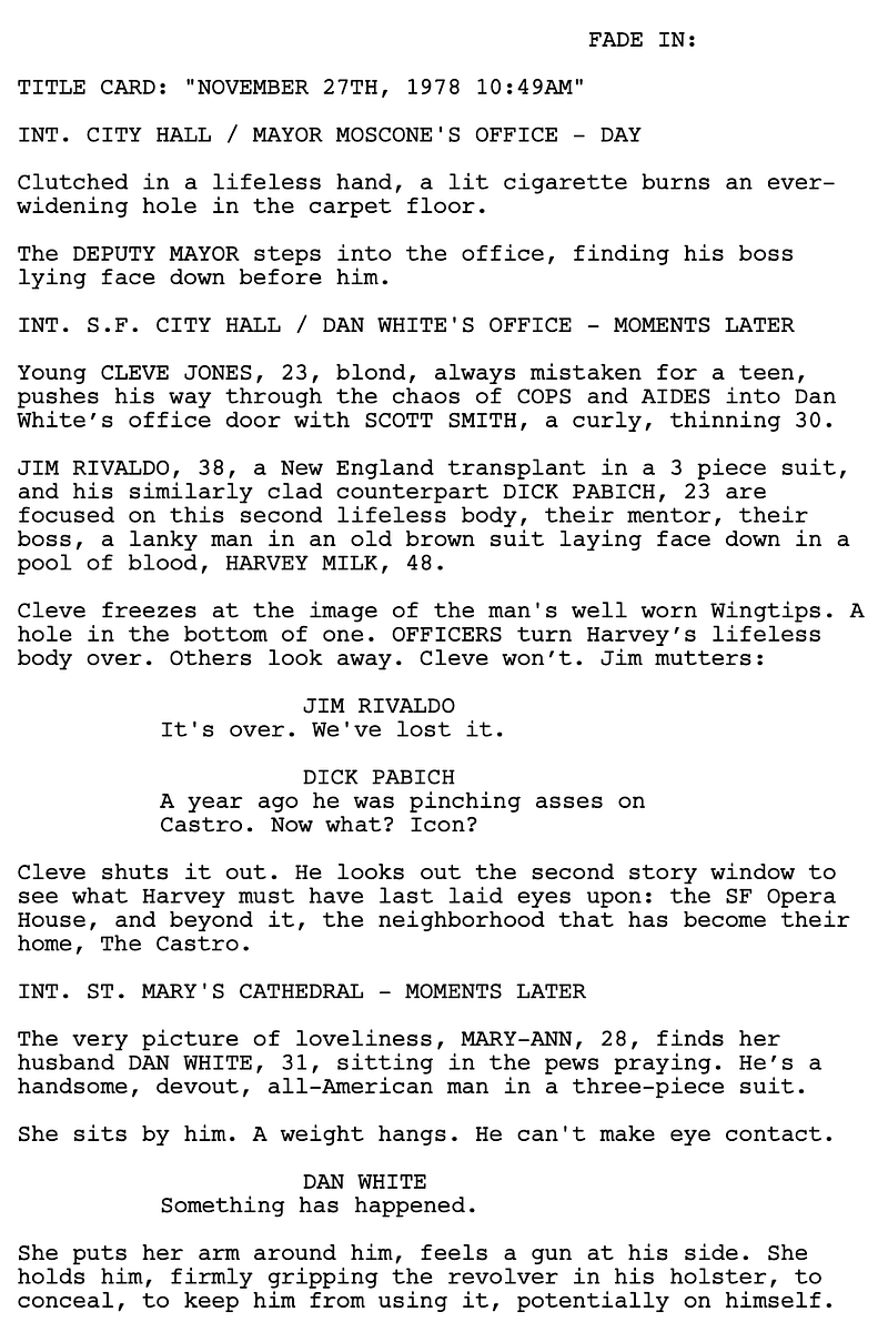 Page One: “Milk” (2008)