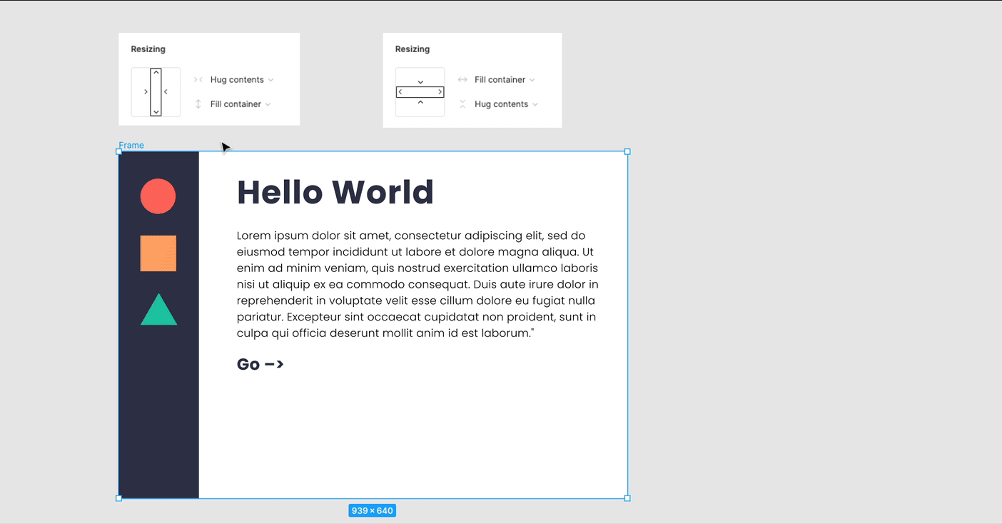 Mixing fixed and fluid settings