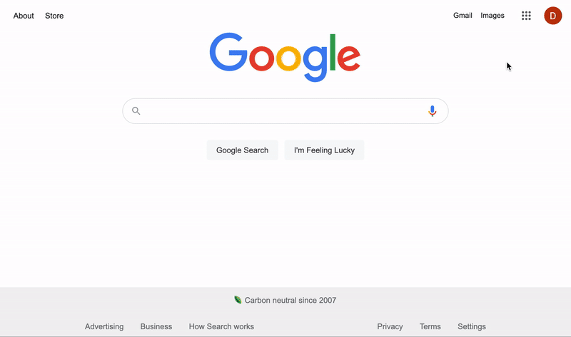 Animation of user navigating to Google’s 2FA setup page