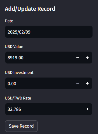 Add the Input add current value of the\u00a0asset.