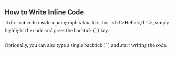 Showing how to format code on Medium