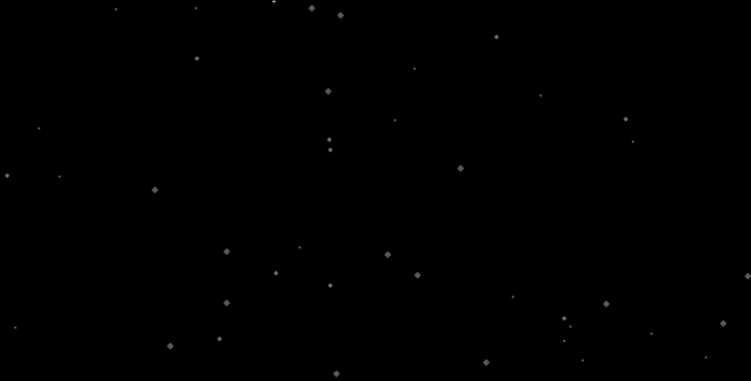 Gif that shows the three layers of the background starfield