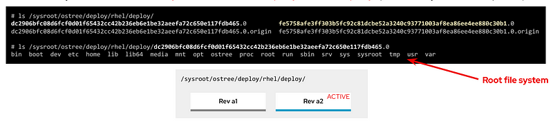 RHEL for Edge chroot directories example