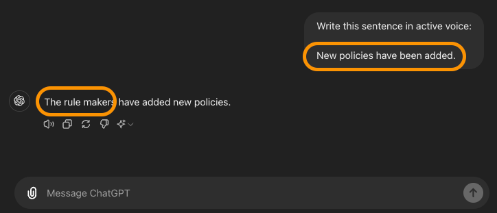 AI comes up with who did what in an unclear passive sentence