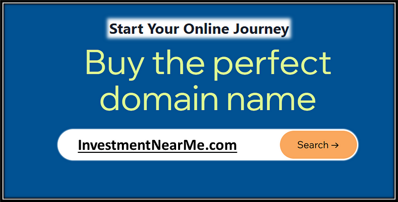 Investment near me .com domain name for sale at Start your online journey!