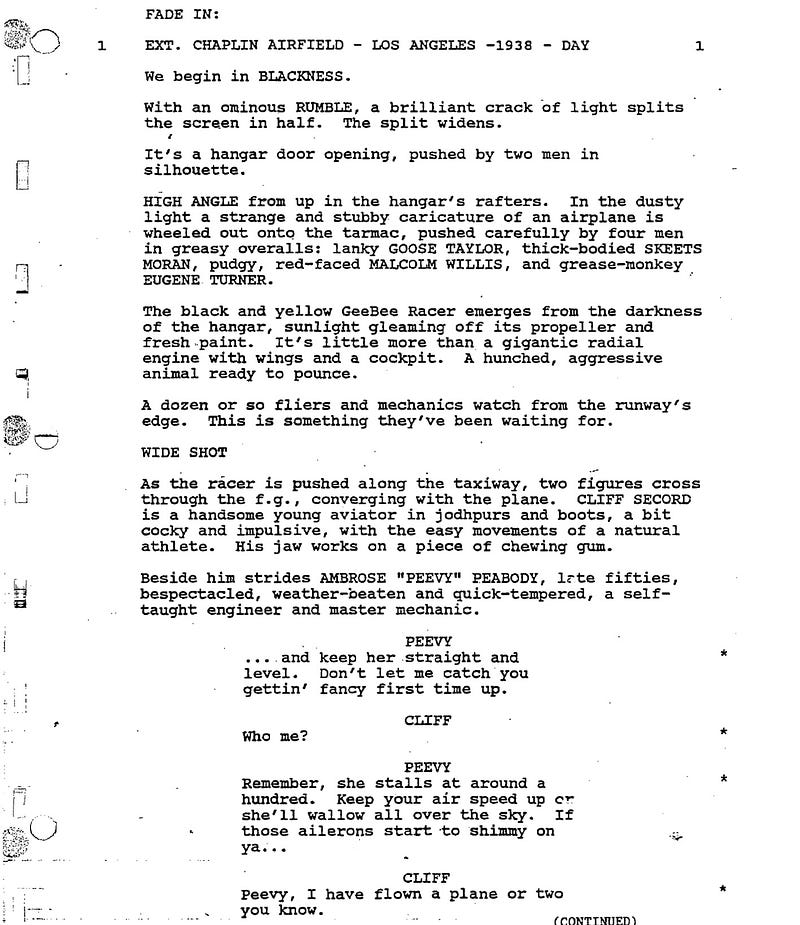 Page One: “The Rocketeer” (1991)