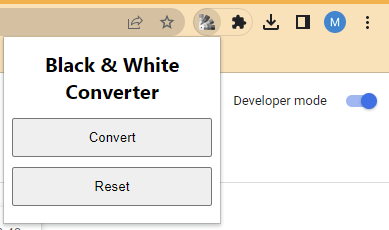 You can click on the extension to see the popup UI