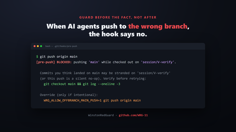 My AI Agents Broke Their Own Git Rule — Here’s the 20-Line Hook That Stops It