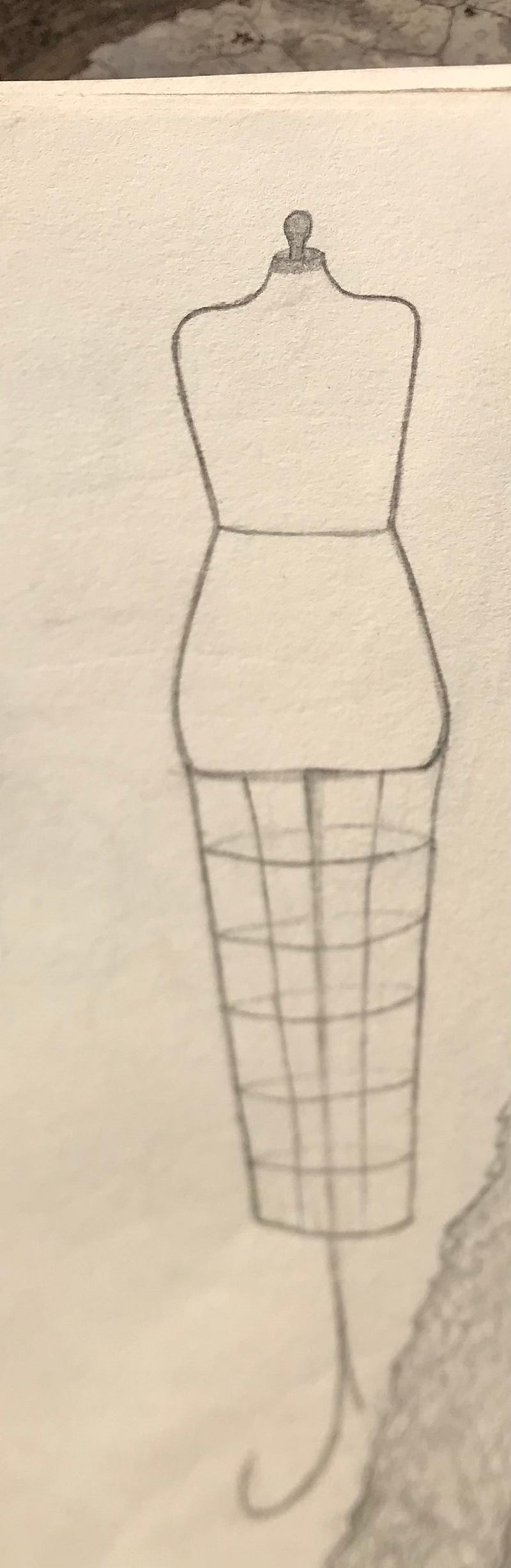 Let's practice how to draw a dress form , shall we? Let's practice how to draw a dress form , shall we?