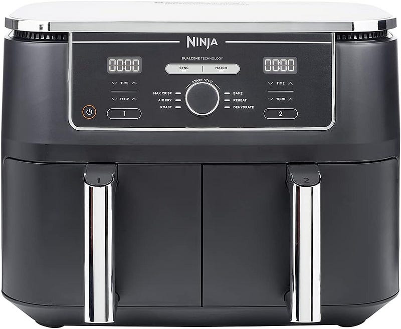 Ninja Foodi MAX Dual Zone Digital Air Fryer black color