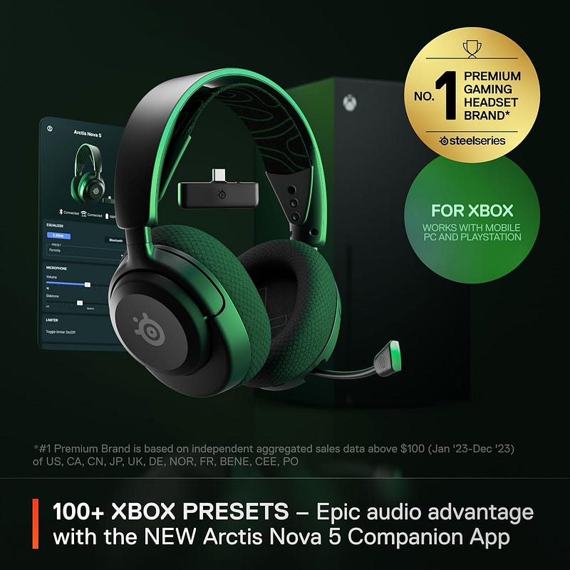SteelSeries Arctis Nova 5X Wireless — The Ultimate Versatile Gaming Headset
