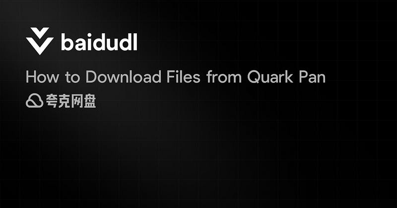 How to Download Files from Quark Pan - Pan Quark Downloader