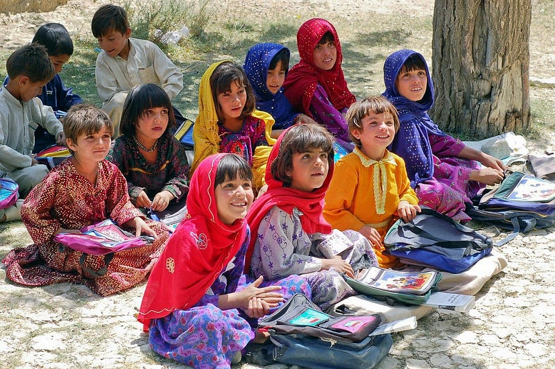 Afghan girls learning-what we need to rebuild Afghanistan