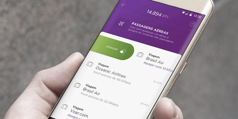 nubank-rewards celular mostrando como funciona o aplicativo do cartão nubank