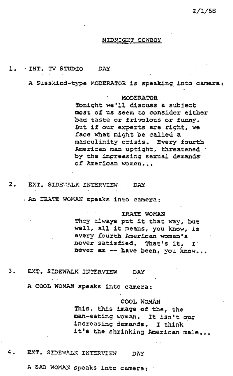 Page One: “Midnight Cowboy” (1969)
