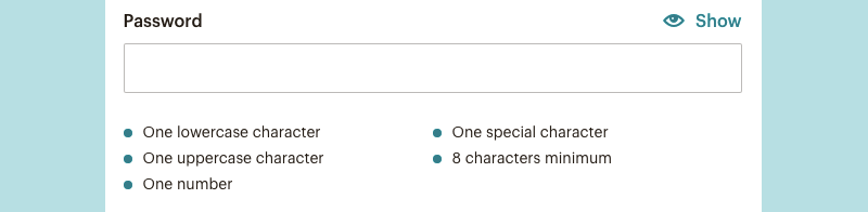 Form best practice — Explain any input or formatting requirements