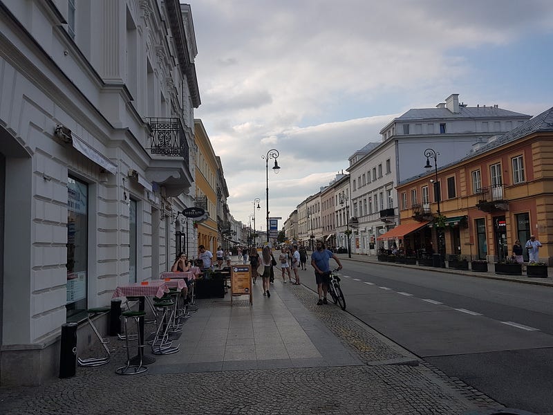 Nowy Świat, one of the most iconic streets of Warsaw
