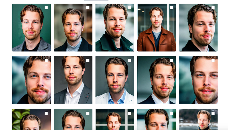 older ai headshots from previous model