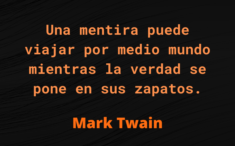 Frases de Mentiras — Mark Twain