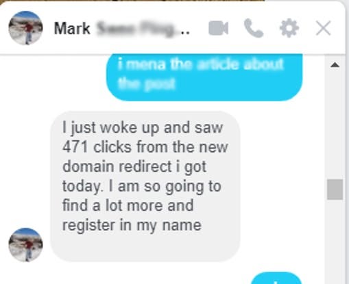 Mark got 471 new daily clicks from a single 301 redirect.