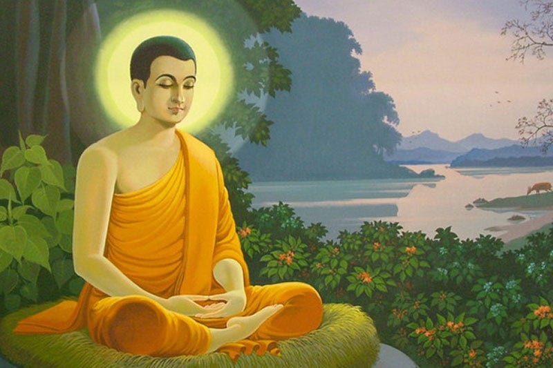 Gautama Buddha painting
