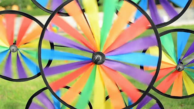 Colorful pinwheel